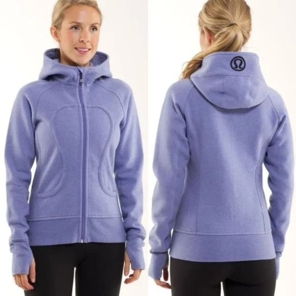 lululemon athletica Jackets & Blazers - Lululemon Athletica Jacket Women's Scuba Hoodie Size 8 Persian Purple
